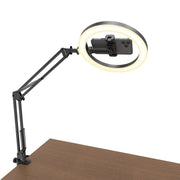 Rixus Ring Light 10 Inch met Bureauhouder en Telefoonhouder
