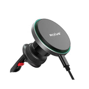 MagSafe Draadloze Auto Oplader – 15W Luchtventilatie Telefoonhouder – Zwart
