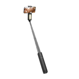 Rixus Selfie Stick met LED - Universeel - Vlog, Video, TikTok