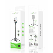 Rixus Aluminium Selfie Stick met Dubbele LED – Universeel - Vlog, Video, TikTok