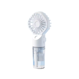 Draagbare Waternevelventilator – USB Oplaadbaar – 4 Snelheden – Wit
