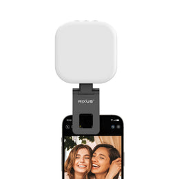 Rixus Selfie Light Compacte Oplaadbare Ringlamp - Photography, Tiktok, Vlog, Video