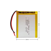 755060 Li-Polymer Batterij 3,7V 3000mAh – Oplaadbare Lithium Accu voor Fietscomputers, Navigatie en Elektronica