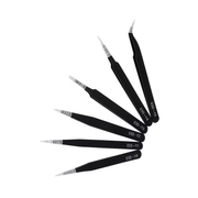 Antistatische Precisie Pincet Set – 6 Stuks RVS Reparatie Gereedschap
