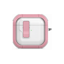 AirPods 3 Protective Case – Transparante Case met Roze Anti-Shock Randen