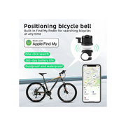 Smart Finder Tag Fietsbel met Apple Find My | Verborgen Tracker in Fietsbel