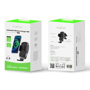 Draadloze Autolader Houder – 15W Qi Auto Telefoonhouder – Zwart
