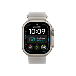 Apple Watch Ultra 4 GPS + Cellular 49mm – Natural Titanium – Translucent Grey Ocean Band