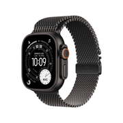 Apple Watch Ultra 3 GPS + Cellular 49mm – Black Titanium – Black Titanium Milanese Loop