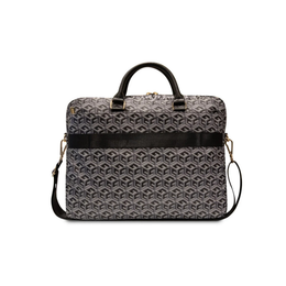 Guess 16 Inch Laptop & Tablet Bag G-Cube Stripes | PU Leather Grijs | FixHub