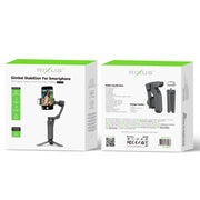 Rixus Gimbal Stabilisator Smooth Steady Face Tracking For Vlog, Video, Tik Tok And Live Video