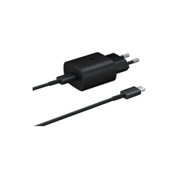 Originele Samsung 25W USB-C Power Adapter met 1 Meter USB-C Kabel 3A – Zwart