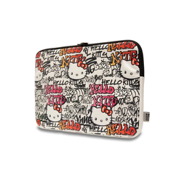 Hello Kitty Laptophoes voor 14 Inch Apparaten – Tags Graffiti Beige | FixHub