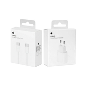 Originele Apple 20W USB-C Power Adapter + USB-C naar USB-C Kabel 1 Meter – Apple Oplader Bundel
