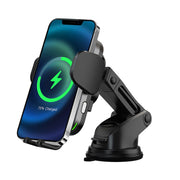 Draadloze Autolader Houder – 15W Qi Auto Telefoonhouder – Zwart