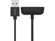 USB-A oplaadkabel voor de Fitbit Charge 6 / Charge 5 / Luxe 1m Zwart
