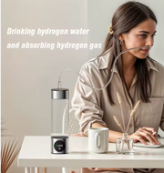 Daikin Draagbare Waterstofwatergeneratorfles SPE + PEM Ionizer met Dubbele Kamer & PPB-Tijdweergave – Elektrolytisch Alkalisch Waterapparaat van FixHub
