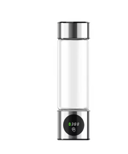 Daikin Draagbare Waterstofwatergeneratorfles SPE + PEM Ionizer met Dubbele Kamer & PPB-Tijdweergave – Elektrolytisch Alkalisch Waterapparaat van FixHub