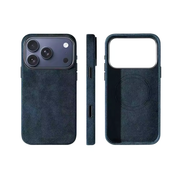 Alcantara Hoesje voor iPhone 17 Pro Max MagSafe Dark Grey