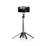 Rixus Aluminium Selfie Stick met Dubbele LED – Universeel - Vlog, Video, TikTok