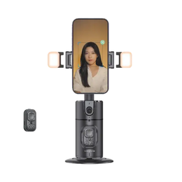 AI Face Tracking Desktop Selfie Stick – 360° Auto Statief