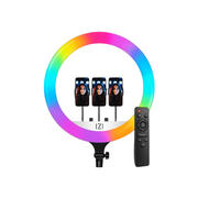 Selfie Ring Light RGB Plus Edition 18 Inch – met Statief & Telefoonhouder