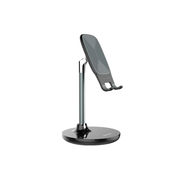 Rixus Vouwbare Bureau Telefoonstandaard – Desk Phone Stand – Zwart