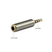 Vergulde AUX Converter 3.5mm naar 2.5mm Audio Adapter