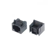 RJ45 8P8C PCB Haakse Netwerk Connector – Modulaire LAN Socket voor Reparatie & DIY