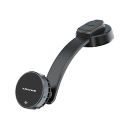 Qi2 Magnetische Draadloze Auto Oplader met Koeling – 15W Dashboard Telefoonhouder – Zwart