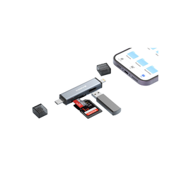 Xssive USB 2.0 Card Reader – USB-C & Lightning (iPhone & Android)