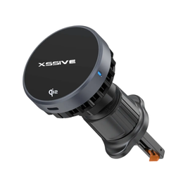 Qi2 Magnetische Draadloze Auto Oplader met Koeling – 15W Airvent Telefoonhouder – Zwart