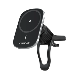 MagSafe 15W 2 in 1 Magnetische Draadloze Auto Oplader Houder – Zwart