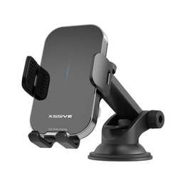 15W Draadloze Auto Oplader met Coil Aligning – Telefoonhouder voor Luchtrooster, Dashboard & Voorruit – USB-C