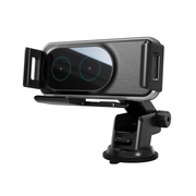 15W Draadloze Auto Oplader met Auto Clamping – Dashboard & Luchtrooster Telefoonhouder – USB-C – Zwart