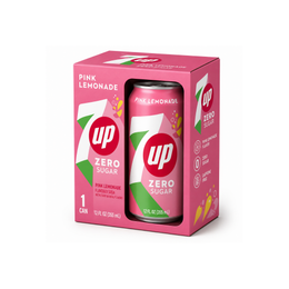 7UP Pink Lemonade Zero Sugar 330ml – Suikervrije Frisdrank met Framboos