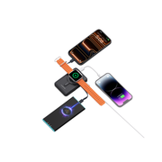 Xssive 3-in-1 Magnetic Powerbank 10000mAh – 15W Draadloos + Kabel Zwart