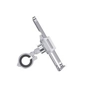 Rixus Fiets Telefoonhouder met Aluminium Stalen Kern – Super Sterke Smartphone Houder – Zilver