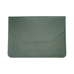 Laptop, MacBook & Notebook Sleeve 15 Inch PU Leather Groen | FixHub