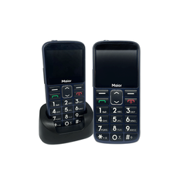 Maior Senioren Telefoon 4G – met Laadstation, SOS Knop & Zaklamp – Zwart