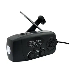 ⚠️ 🆘 Portable Emergency AM/FM Radio Solar Hand Crank 2000mAh – Noodradio met SOS Alarm & Powerbank