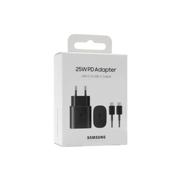 Originele Samsung 25W USB-C Power Adapter met 1 Meter USB-C Kabel 3A – Zwart