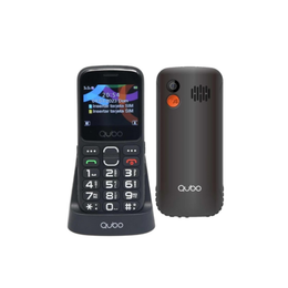 QUBO X230C 4G – Senioren Telefoon | Zwart