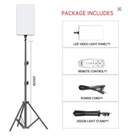 Studio Light LED Videopaneel 160 LEDs – Dimbaar 2700K-7500K met Afstandsbediening