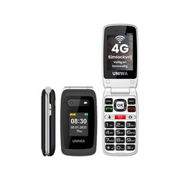 Senioren Telefoon 4G Uniwa V202T – Klaptelefoon met SOS Noodknop