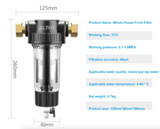 AlthyEU Voorfilter Spin Down Sediment Waterfilter met Terugspoeling en Roestvrijstalen Gaas