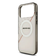 AMG iPhone 17 Pro Max Backcover Hoesje – MagSafe Compatible – Double Layer Shockproof Case – White Edition met Red Line Graphics