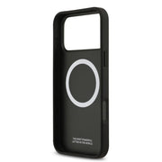 BMW iPhone 17 Pro Max Backcover Hoesje – Ultra Slim MagSafe Kevlar Case met Printed Tricolor Striping & Metalen BMW Logo – Shockproof Bescherming