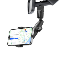 360° Achteruitkijkspiegel Telefoonhouder – Universele Smartphone Houder voor Auto – Zwart