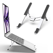 Vouwbare Laptopstandaard – Verstelbare Aluminium Laptop Houder – Zilver